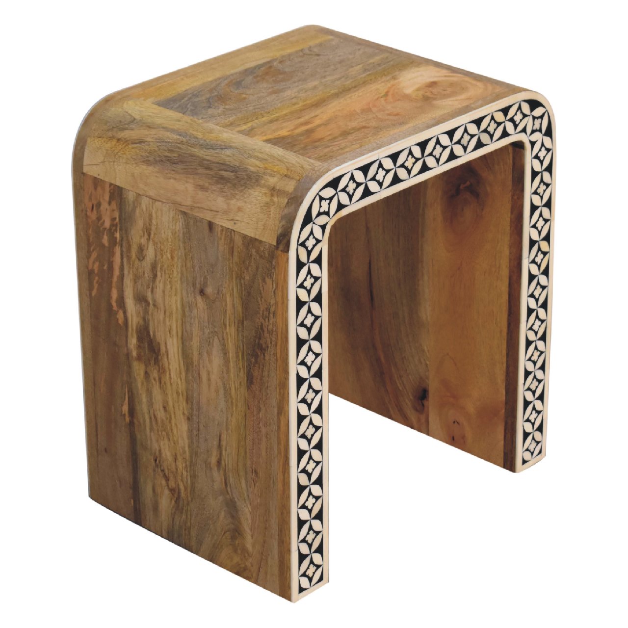 Artisan - Edessa Bone Inlay End Table in Oak-Ish