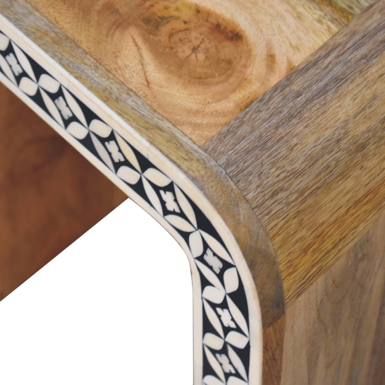 Artisan - Edessa Bone Inlay End Table in Oak-Ish