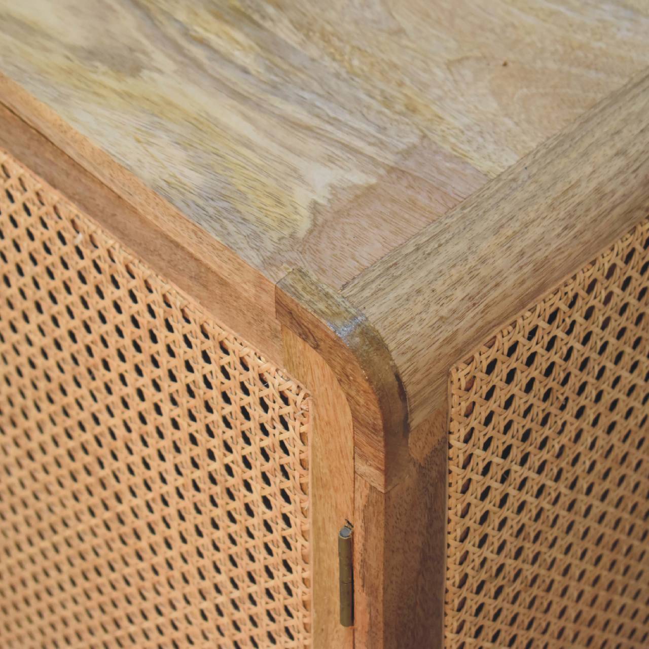 Artisan - Larrisa Storage Cabinet in Oak-Ish, Woven