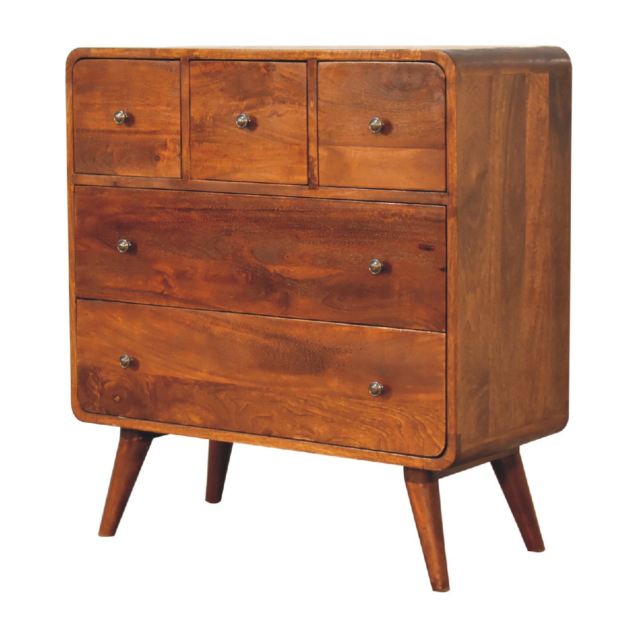 Artisan 3 Over 2 Curved Chest - Chestnut