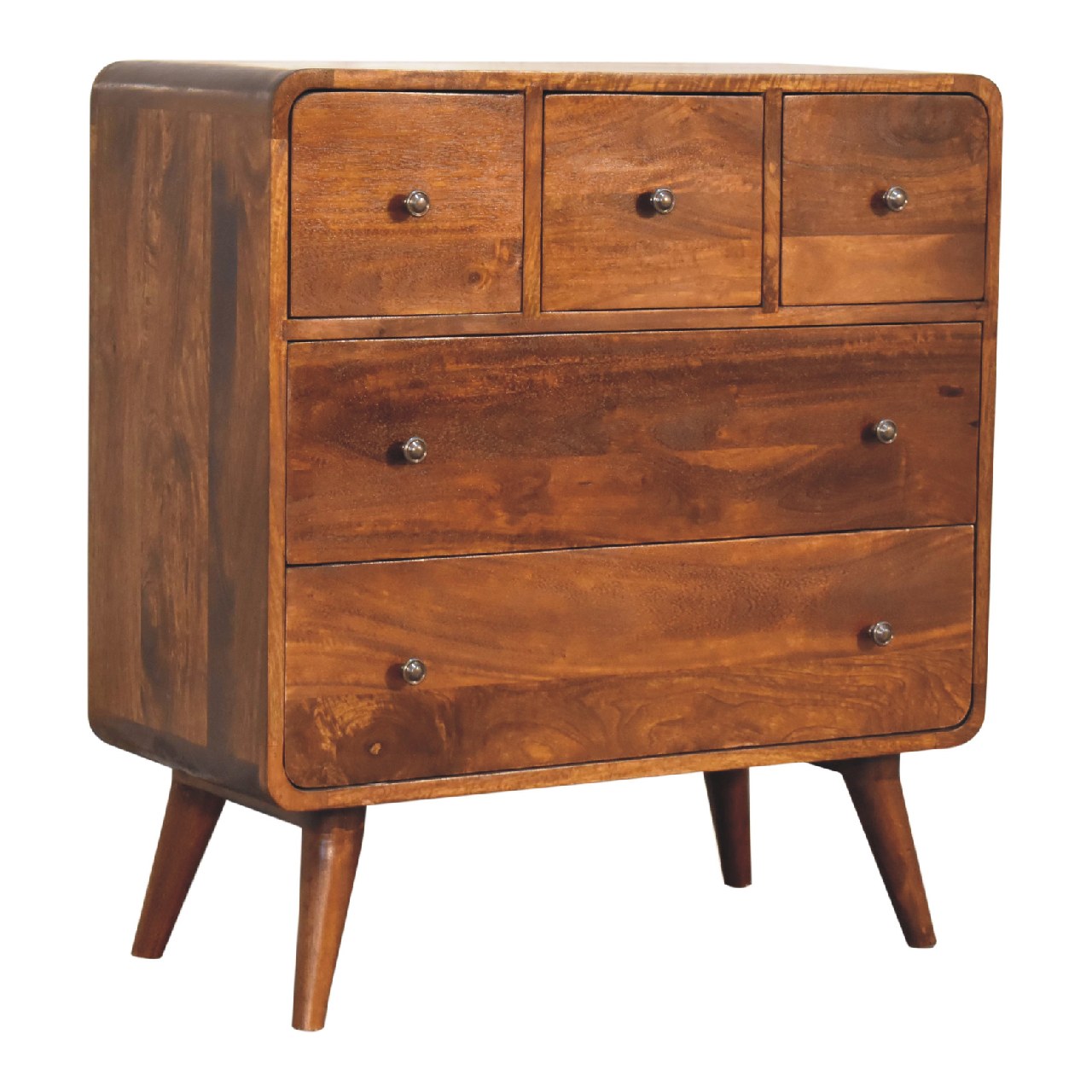 Artisan 3 Over 2 Curved Chest - Chestnut