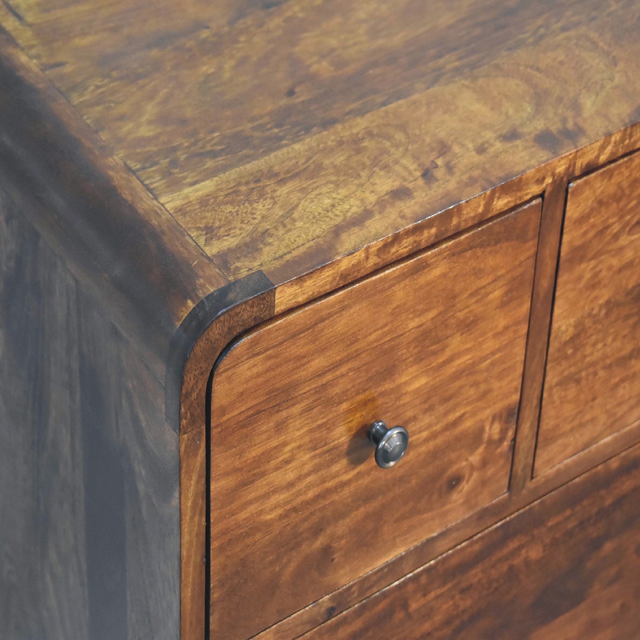 Artisan 3 Over 2 Curved Chest - Chestnut