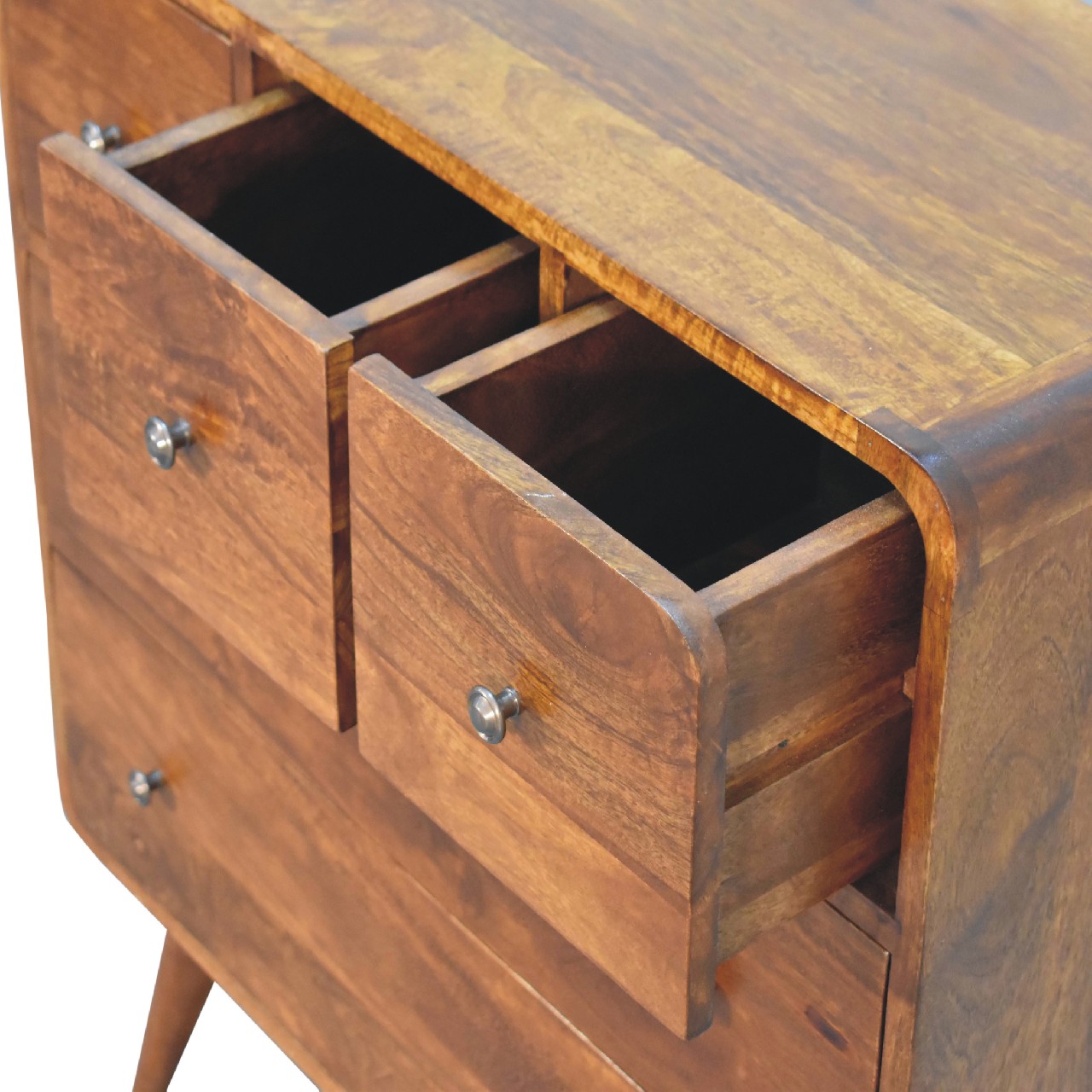 Artisan 3 Over 2 Curved Chest - Chestnut