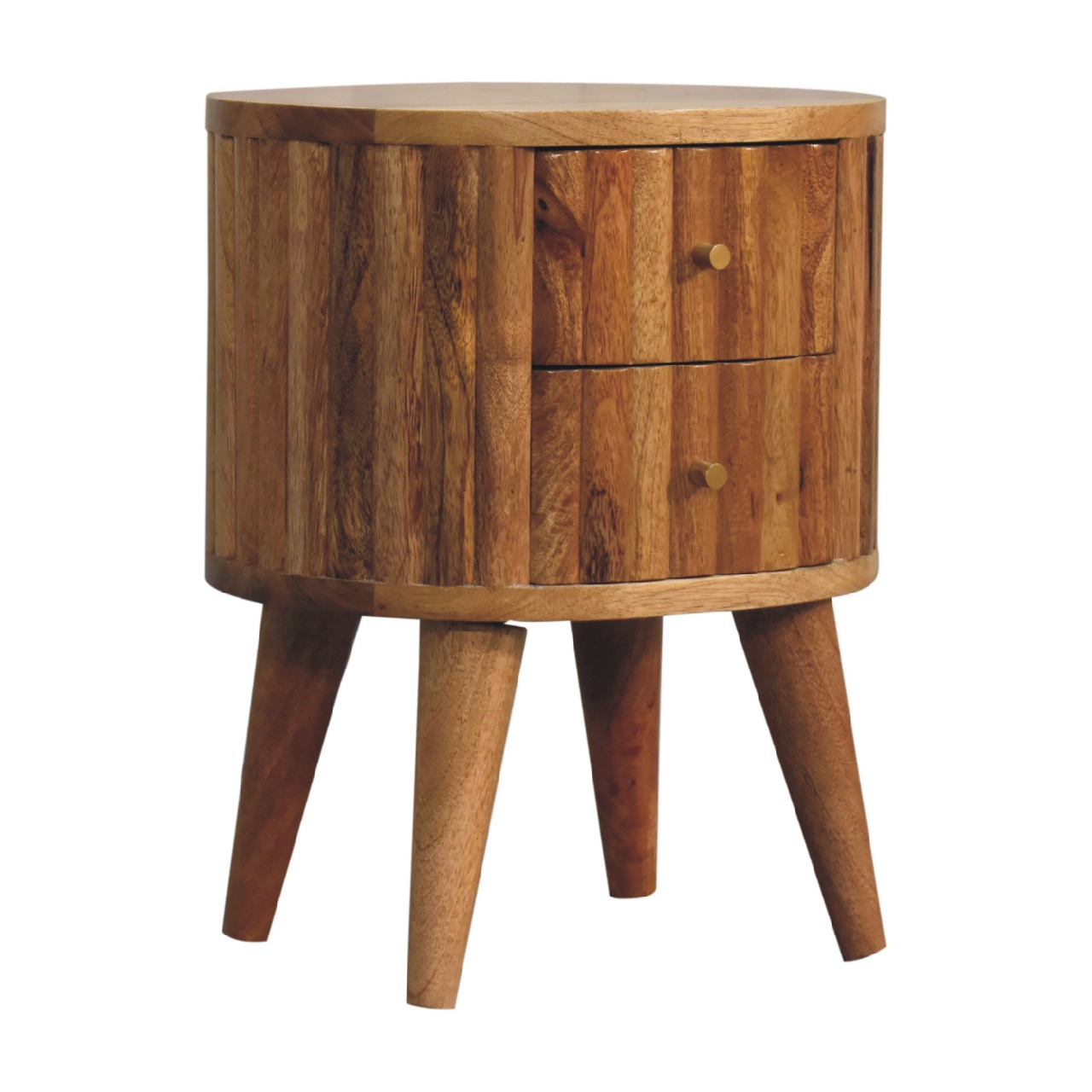 Artisan - Stripe Nightstand in Oak-Ish