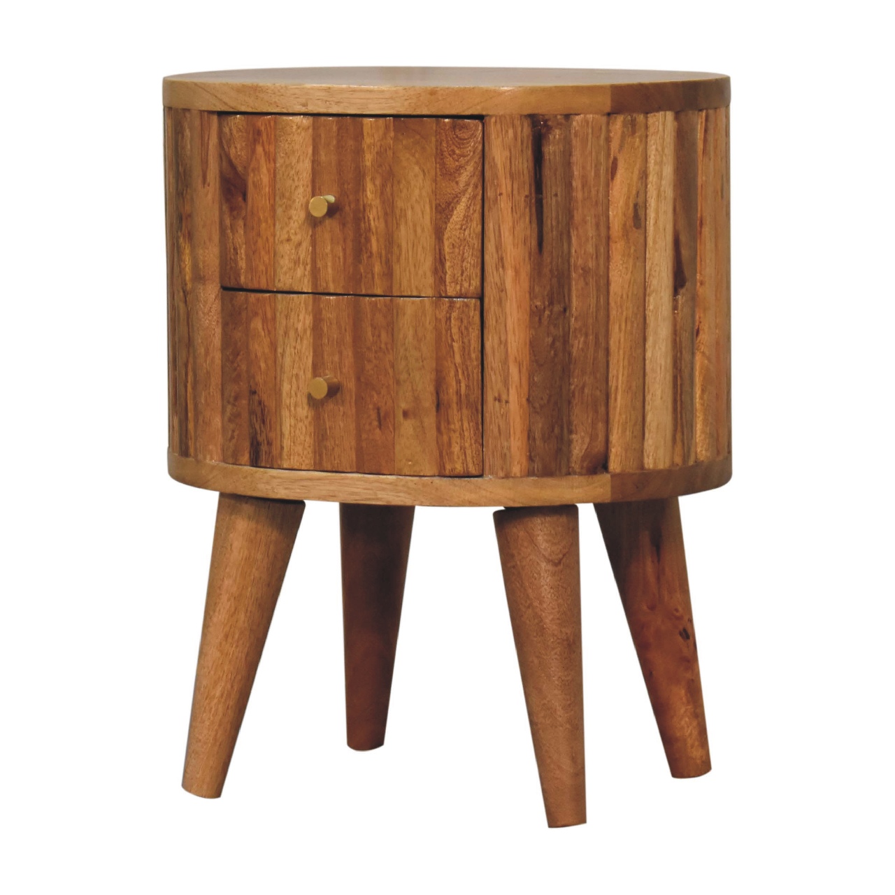 Artisan - Stripe Nightstand in Oak-Ish