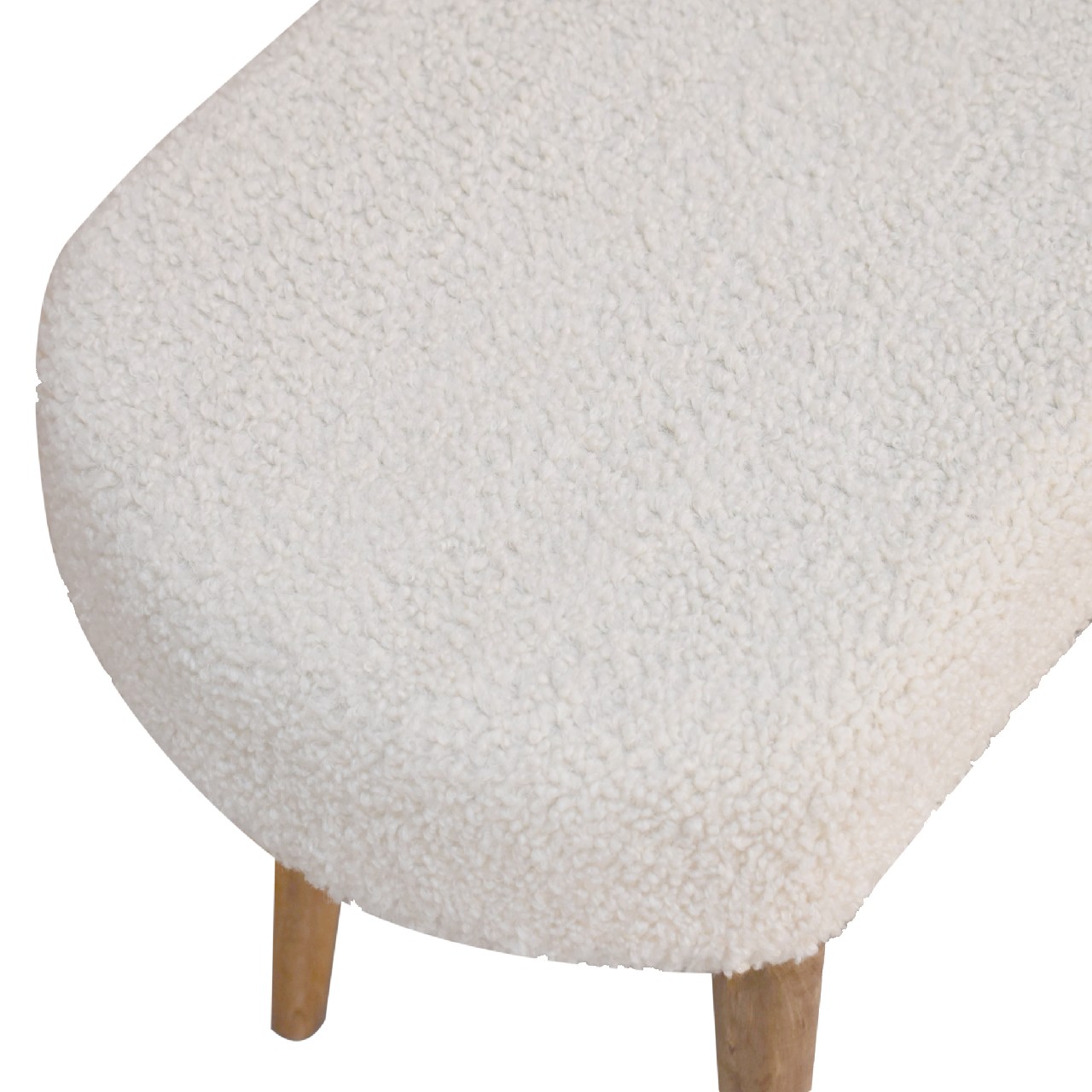 Artisan - Nordic Bench in Cream, Boucle