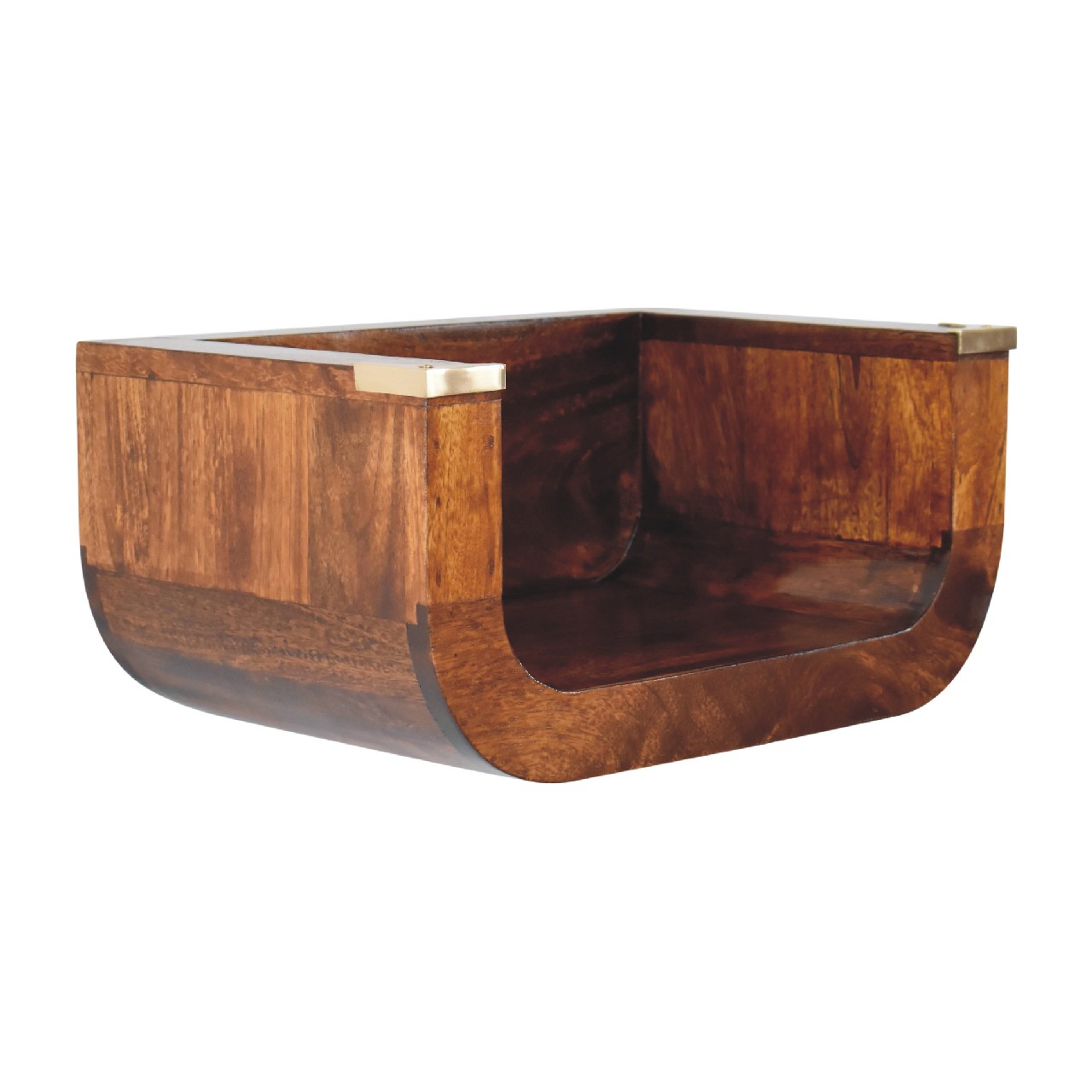 Artisan - Indira Floating Nightstand in Chestnut