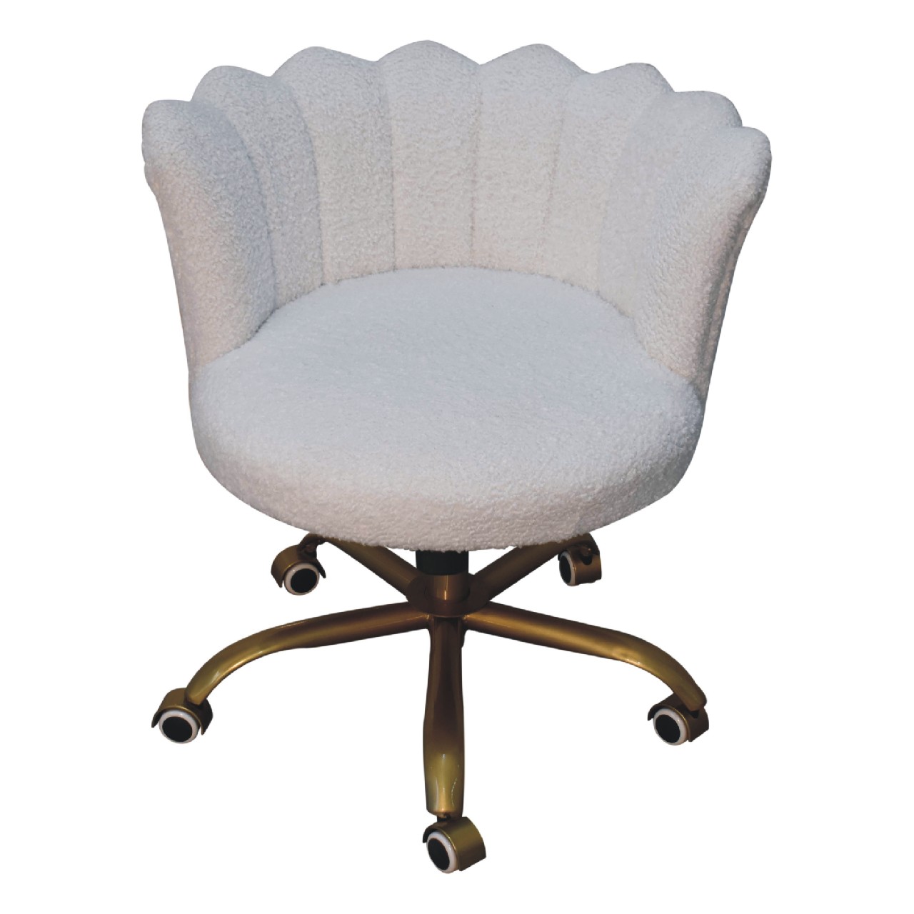 Artisan™ Swivel Chair - White, Boucle