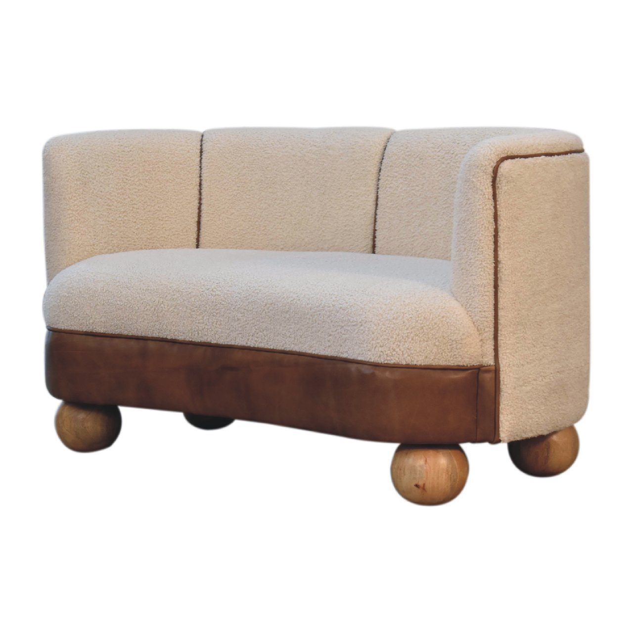 Artisan - Buffalo Sofa in Cream, Boucle