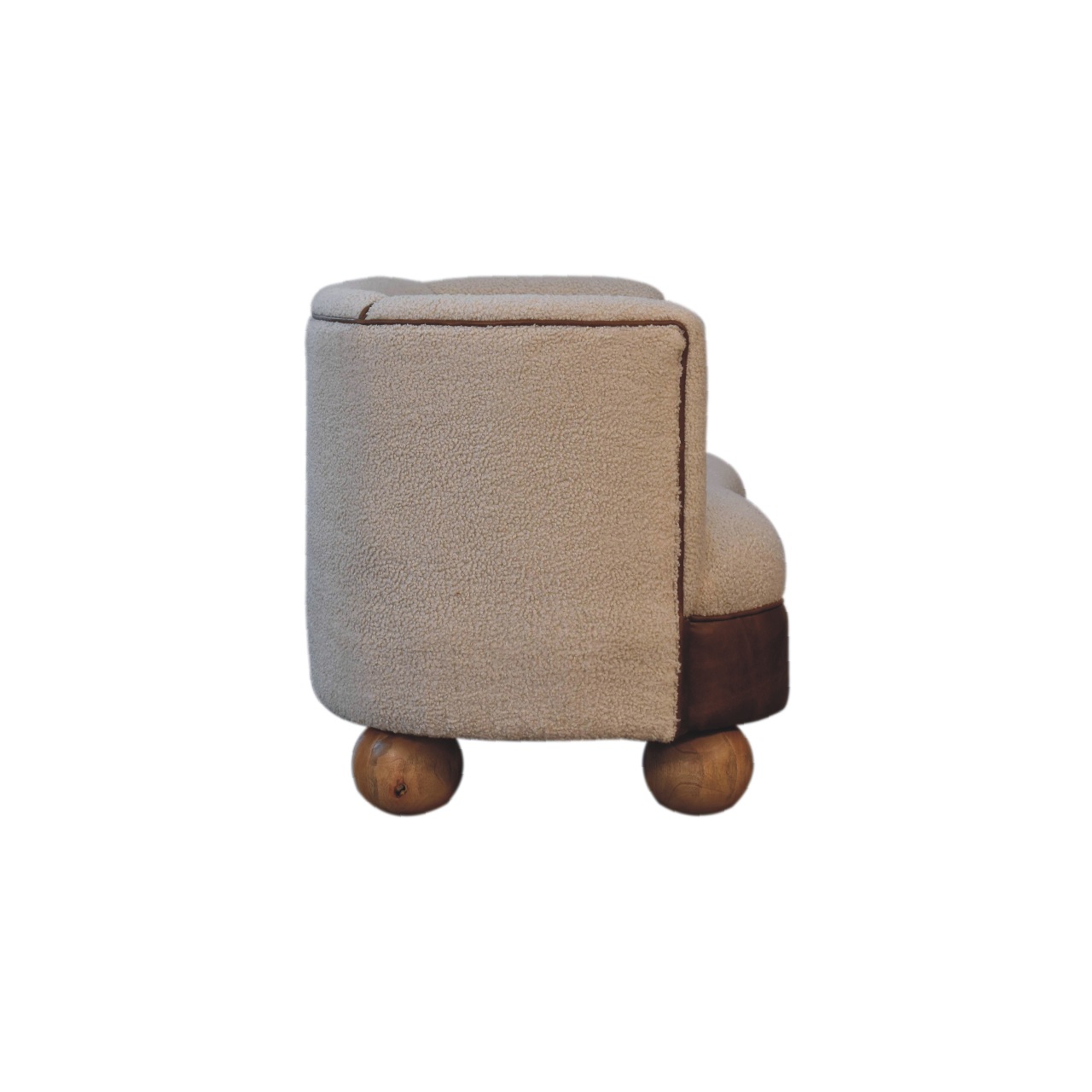 Artisan - Buffalo Sofa in Cream, Boucle