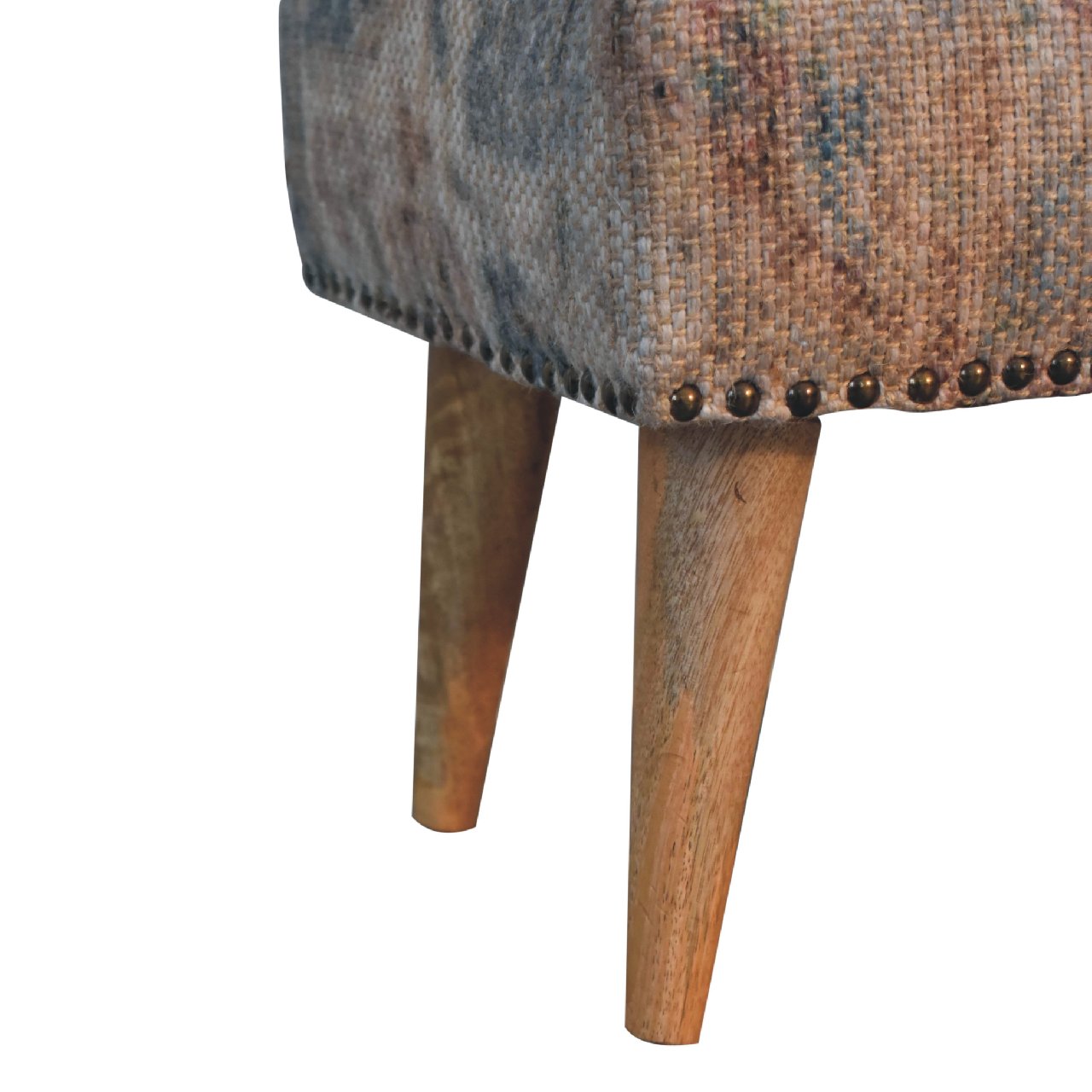 Artisan Haven Durrie Square Footstool