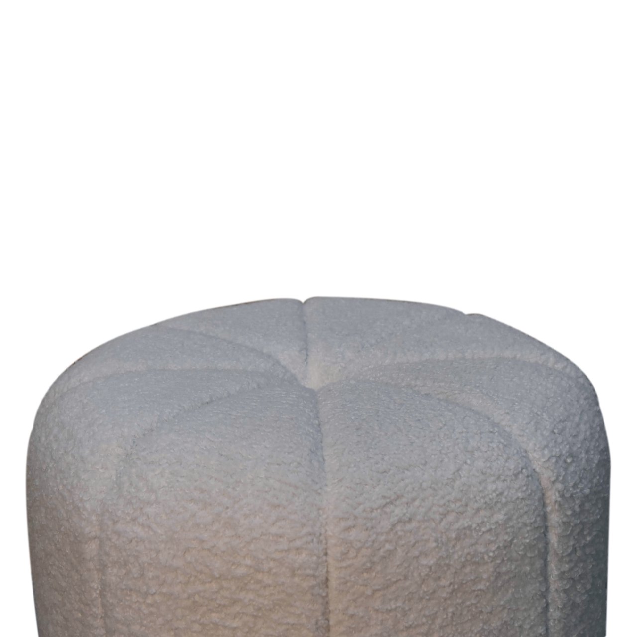 Artisan Circus Footstool - White, Boucle