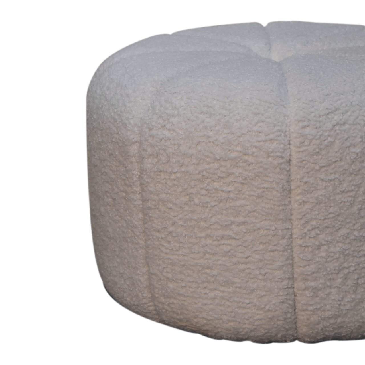 Artisan Circus Footstool - White, Boucle