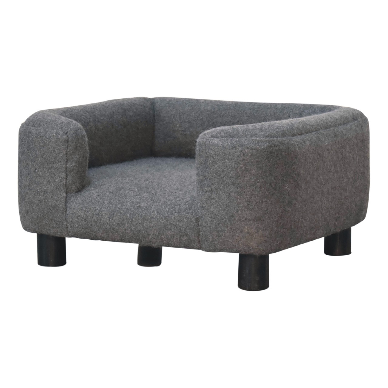 Artisan - Mini Battleship Pet Sofa Bed in Tweed