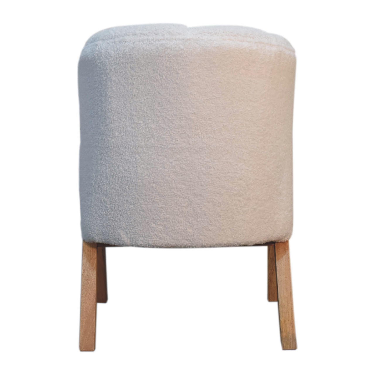 Artisan™ Minimalistic Chair - White, Boucle