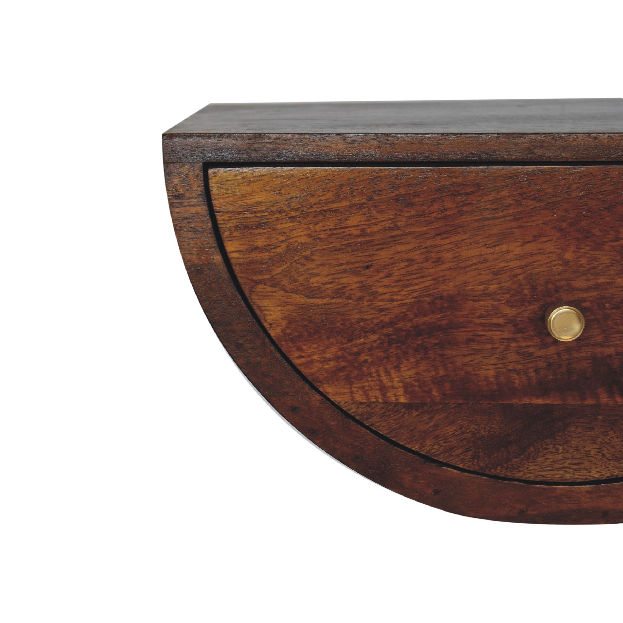 Artisan - Crescent Floating Nightstand in Chestnut