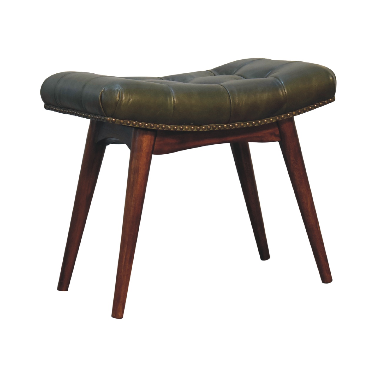 Artisan Harbour Footstool - Green