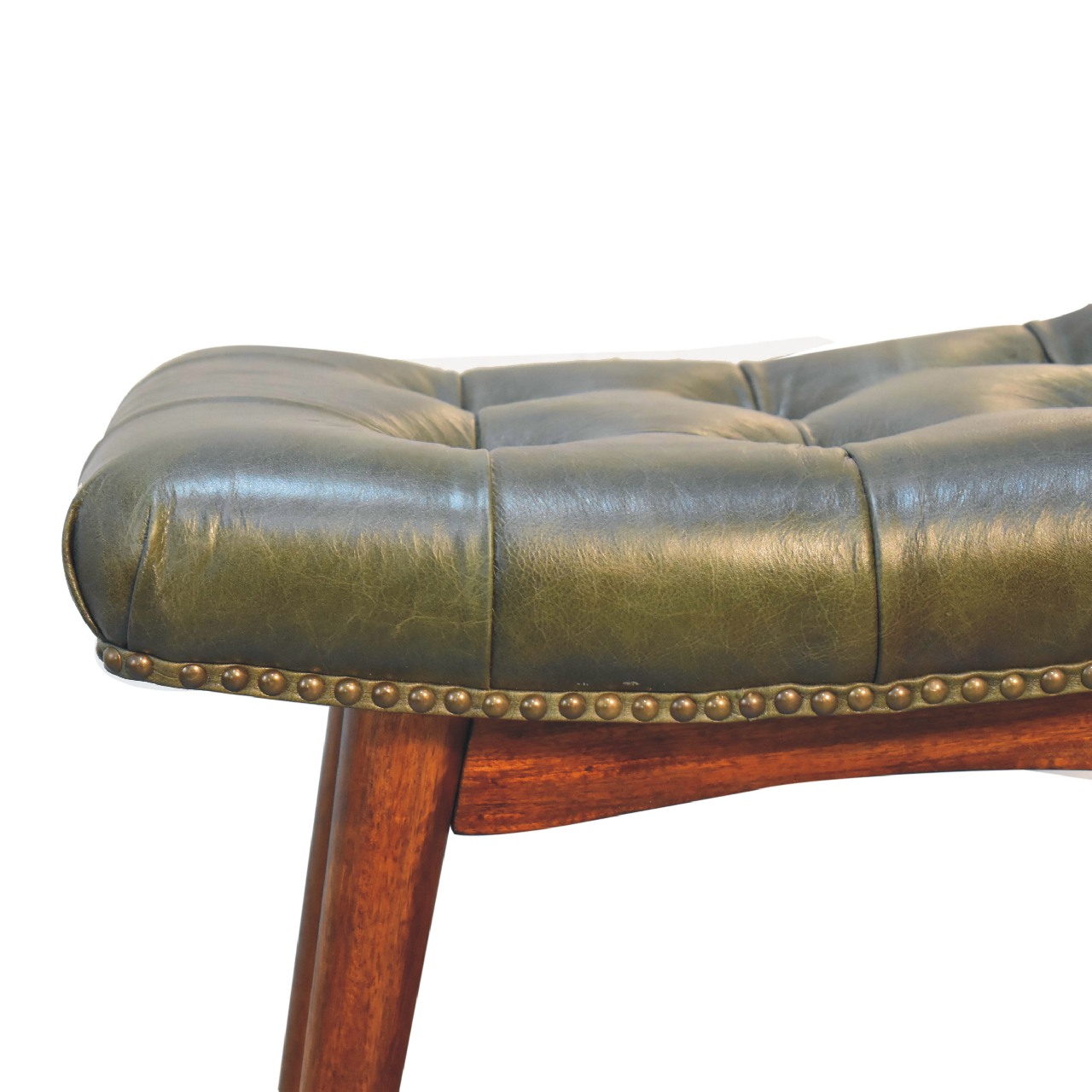 Artisan Harbour Footstool - Green