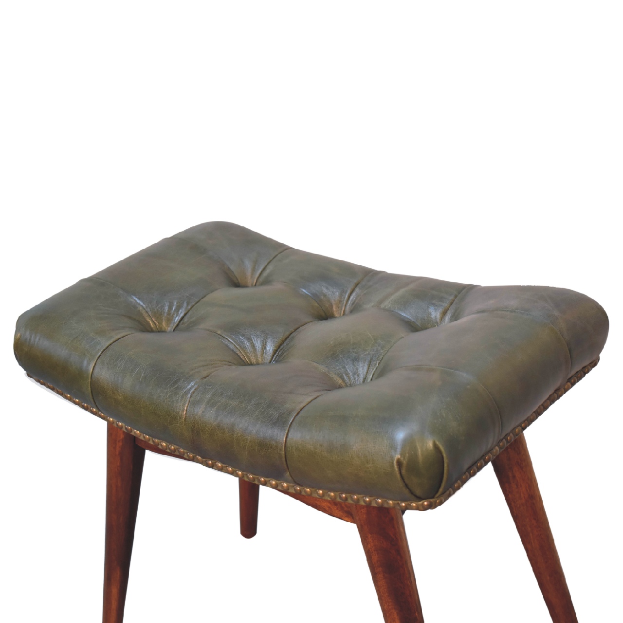 Artisan Harbour Footstool - Green