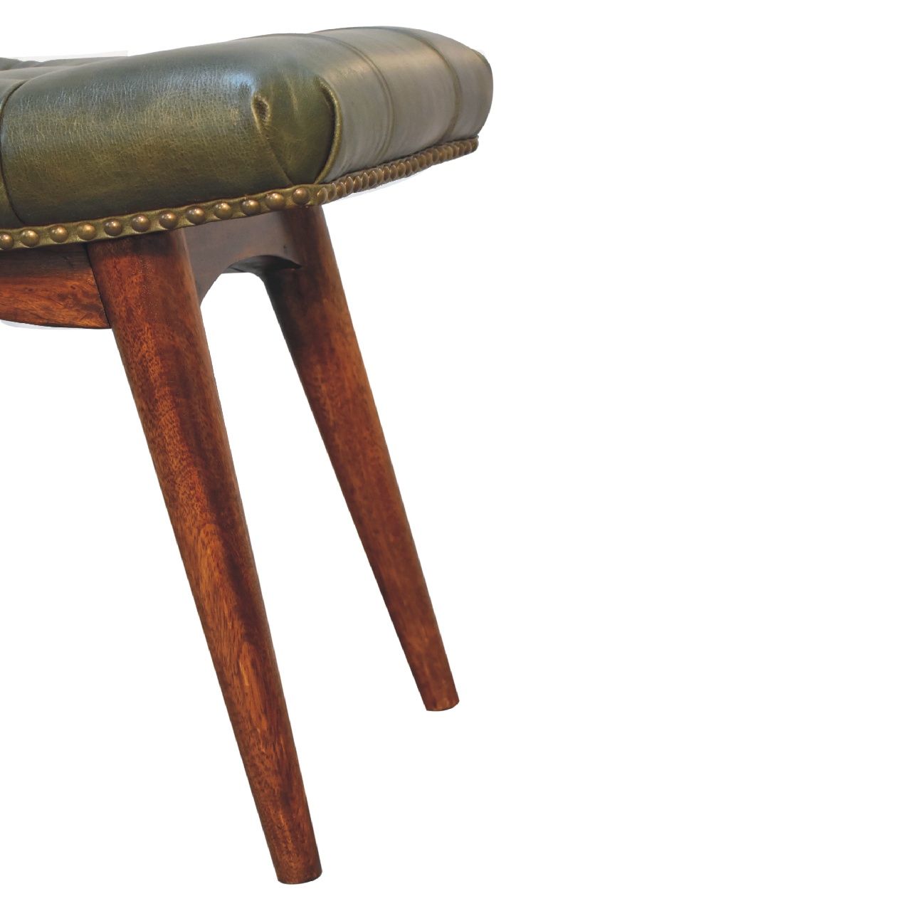 Artisan Harbour Footstool - Green