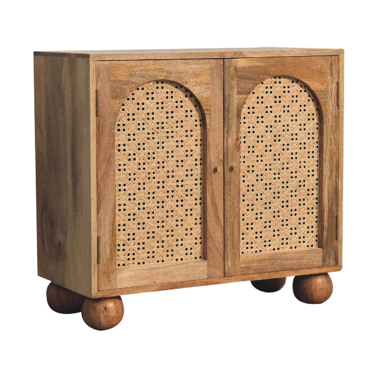 Artisan - Rattan Ball Cabinet in Oak-Ish