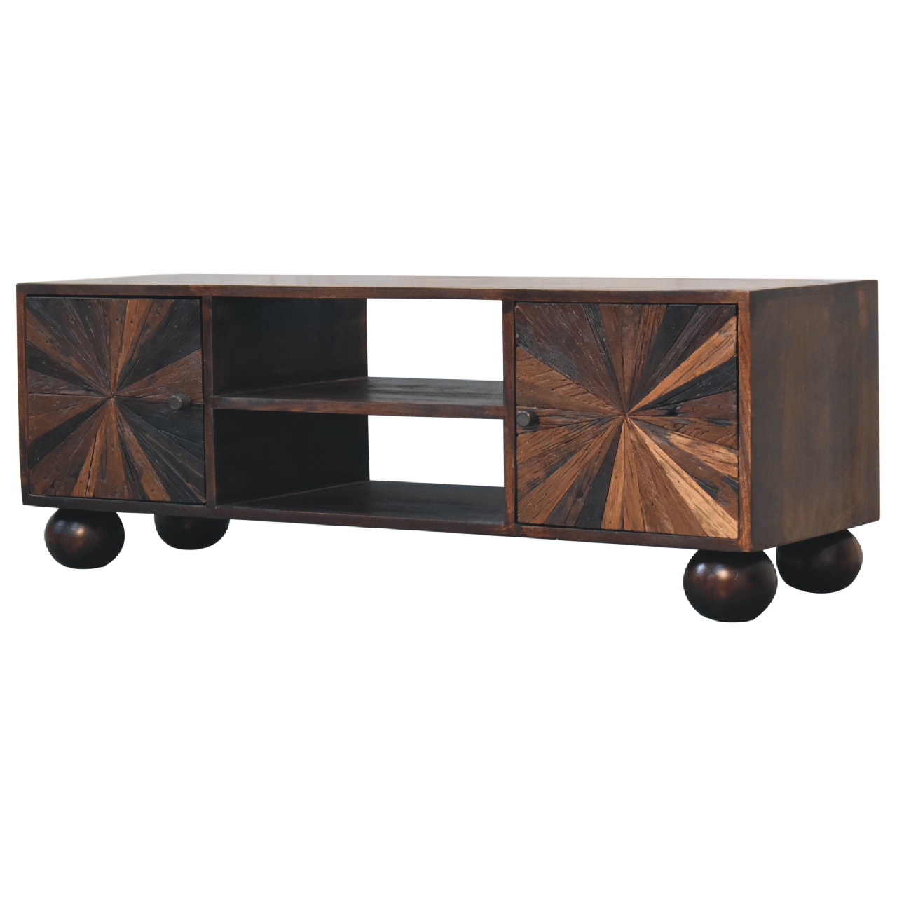 Artisan - Sunrise Ball TV Unit in Walnut