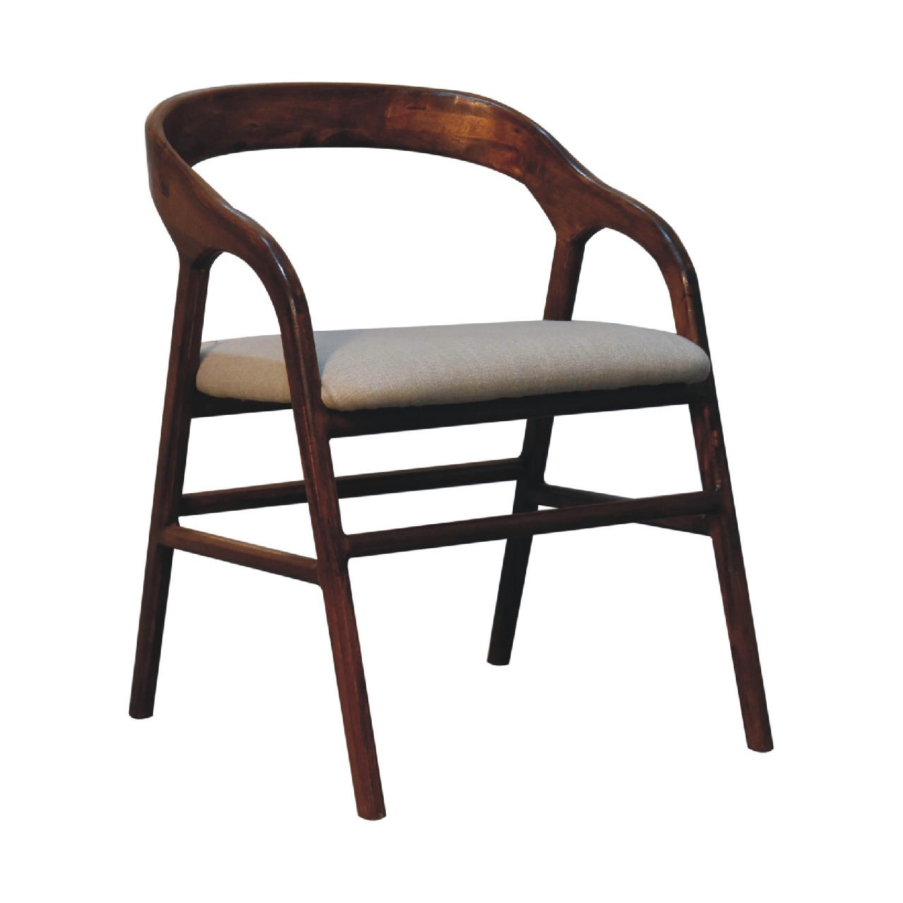 Artisan™ Deco Chair - Chestnut, Linen