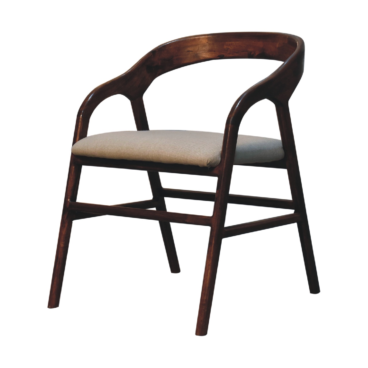 Artisan™ Deco Chair - Chestnut, Linen