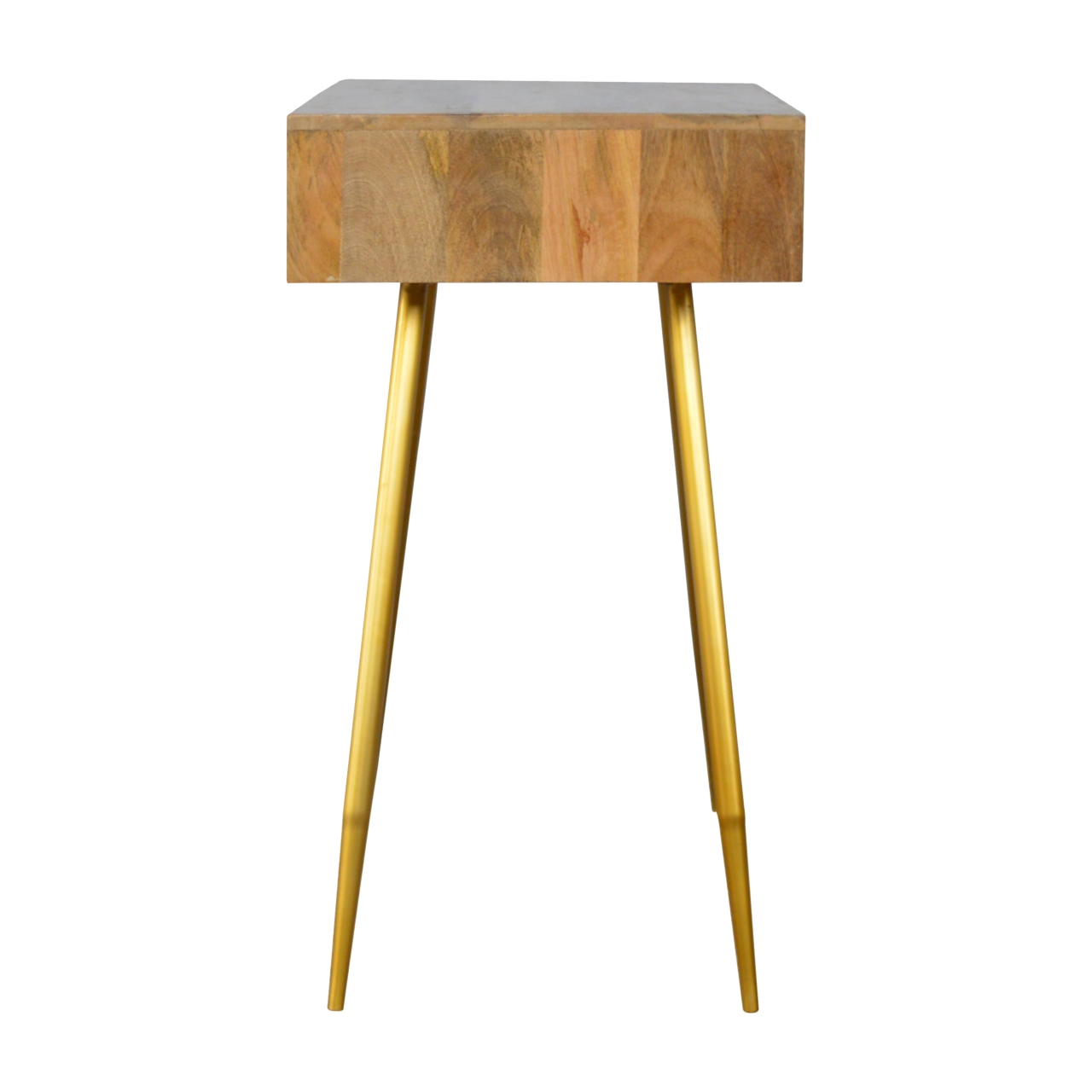 Artisan - Writing Desk in Cement/Brass