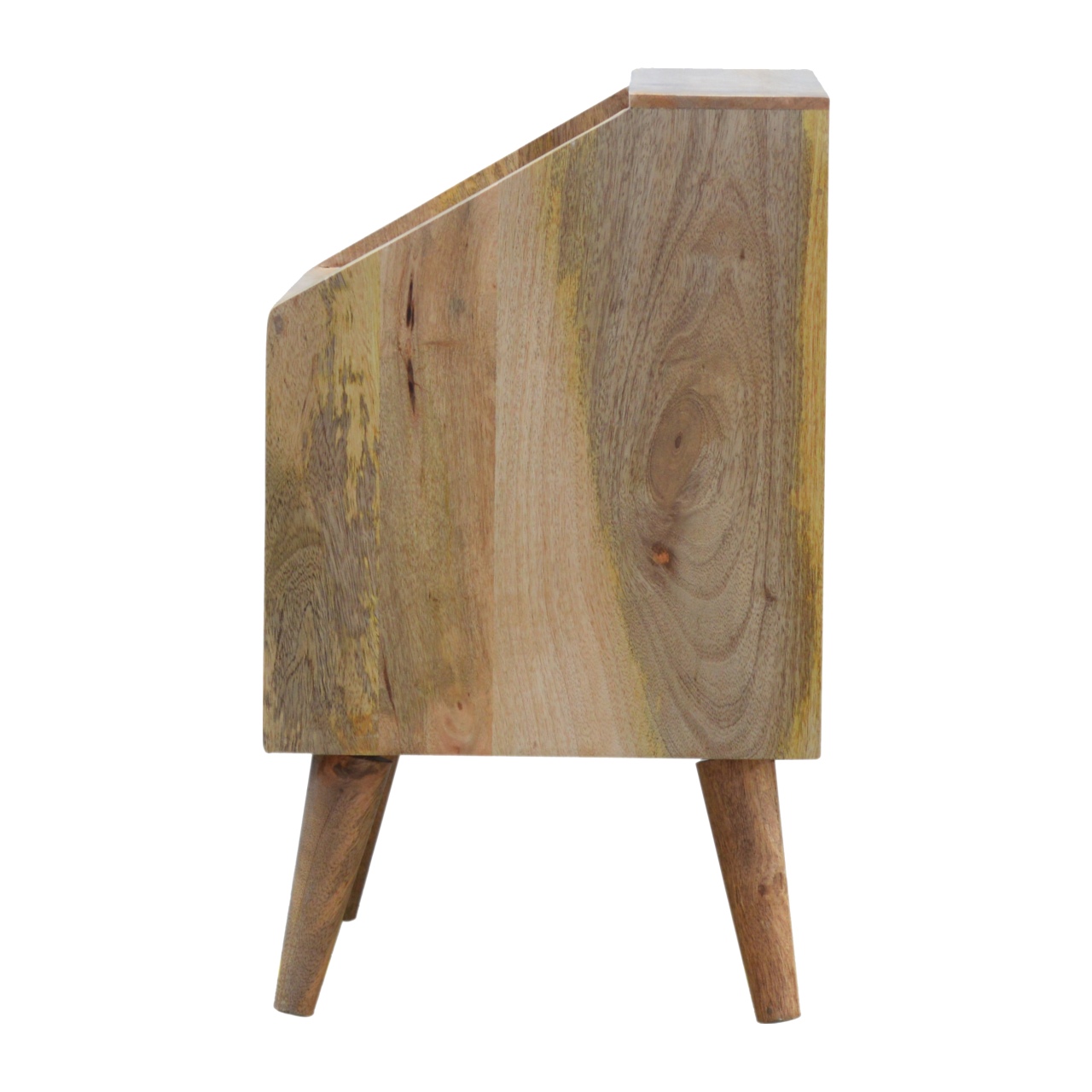 Artisan - Raised Nightstand Table in White/Gray