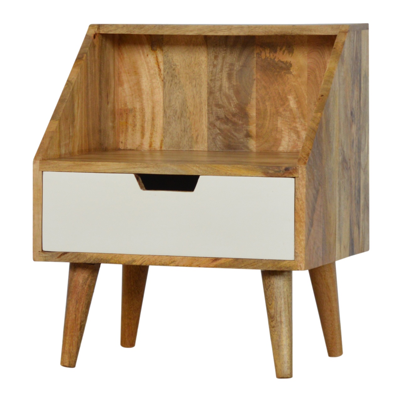 Artisan - Raised Back Painted Nightstand in White