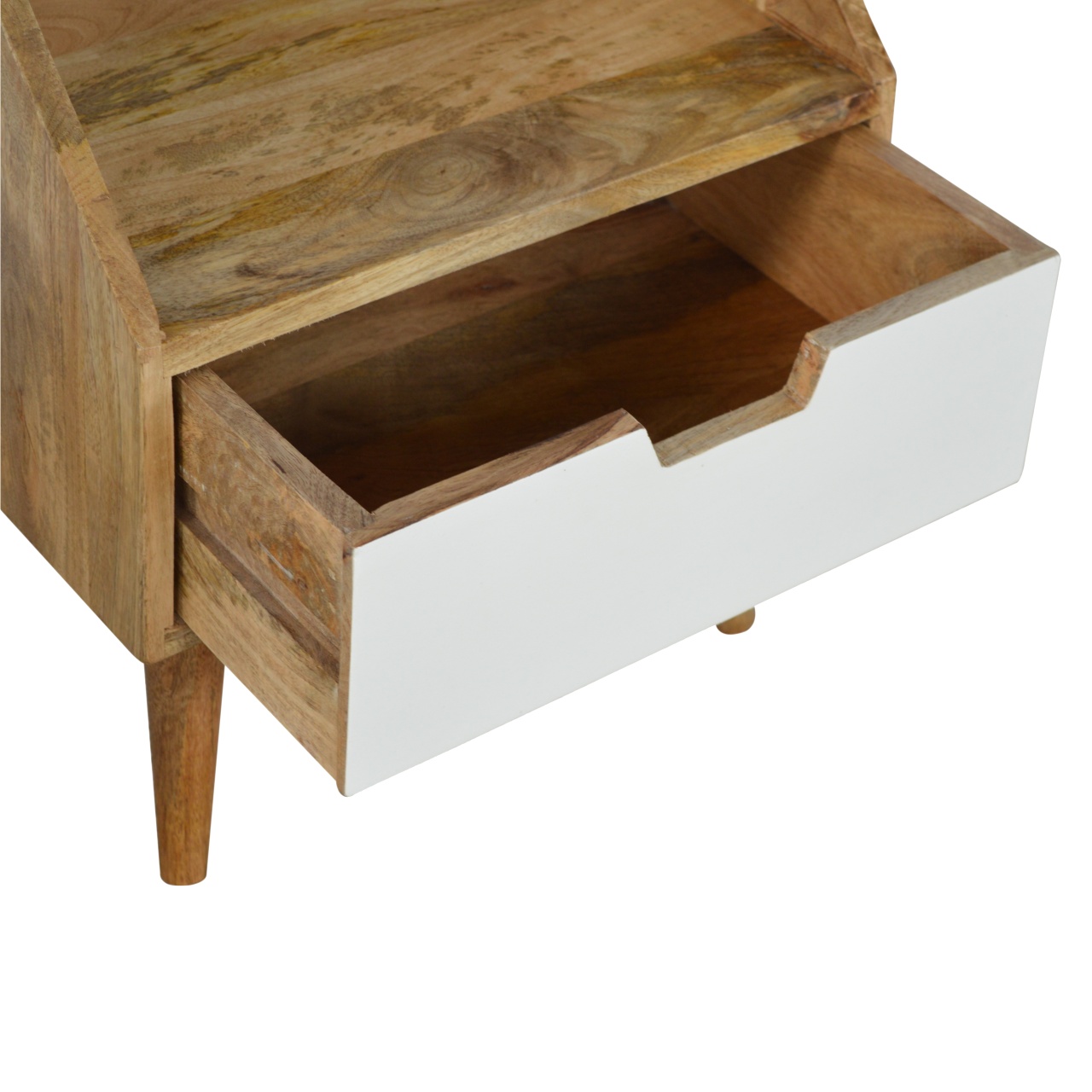 Artisan - Raised Back Painted Nightstand in White