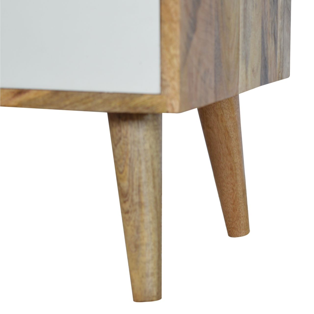 Artisan - Raised Back Painted Nightstand in White