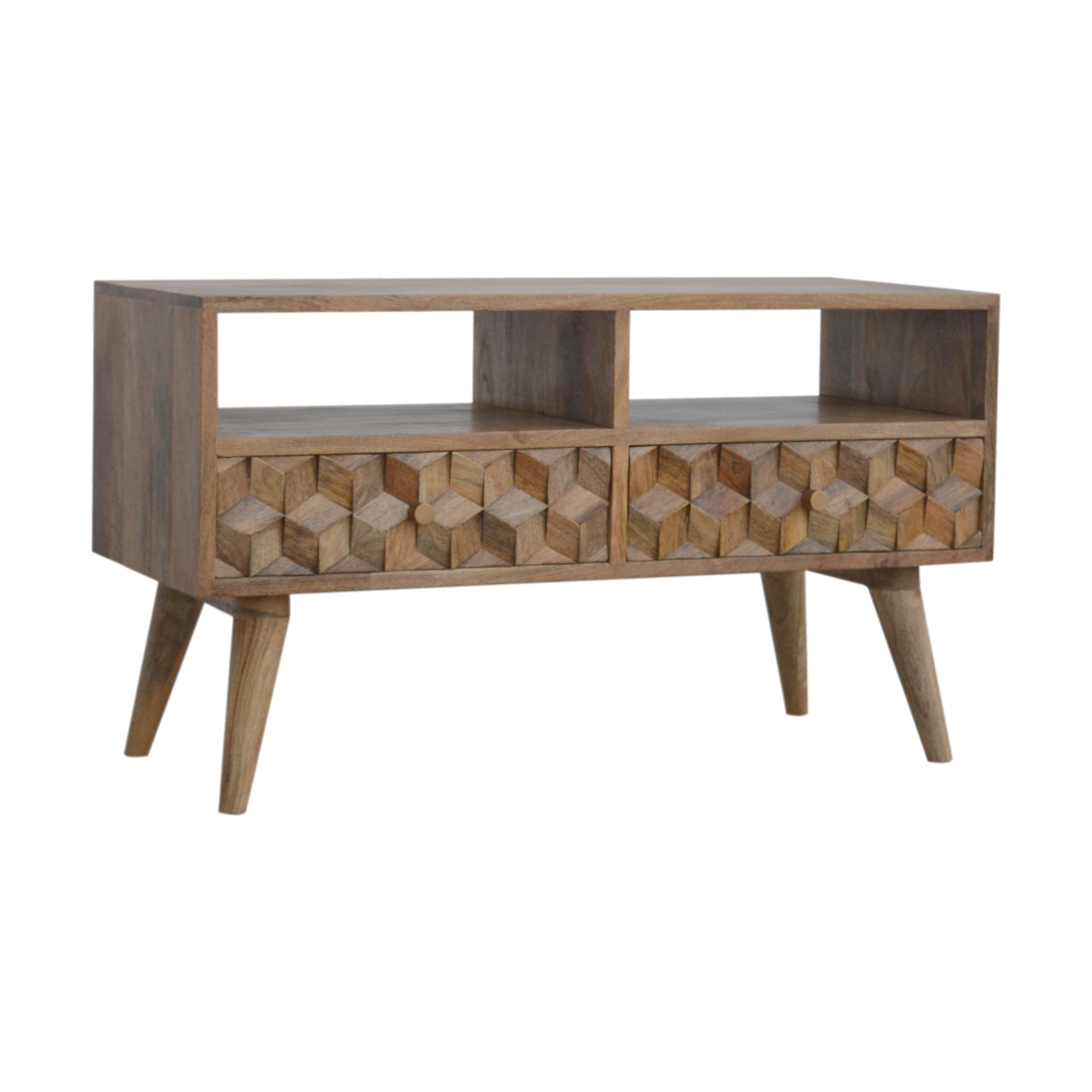 Artisan - Cube Carved TV Unit