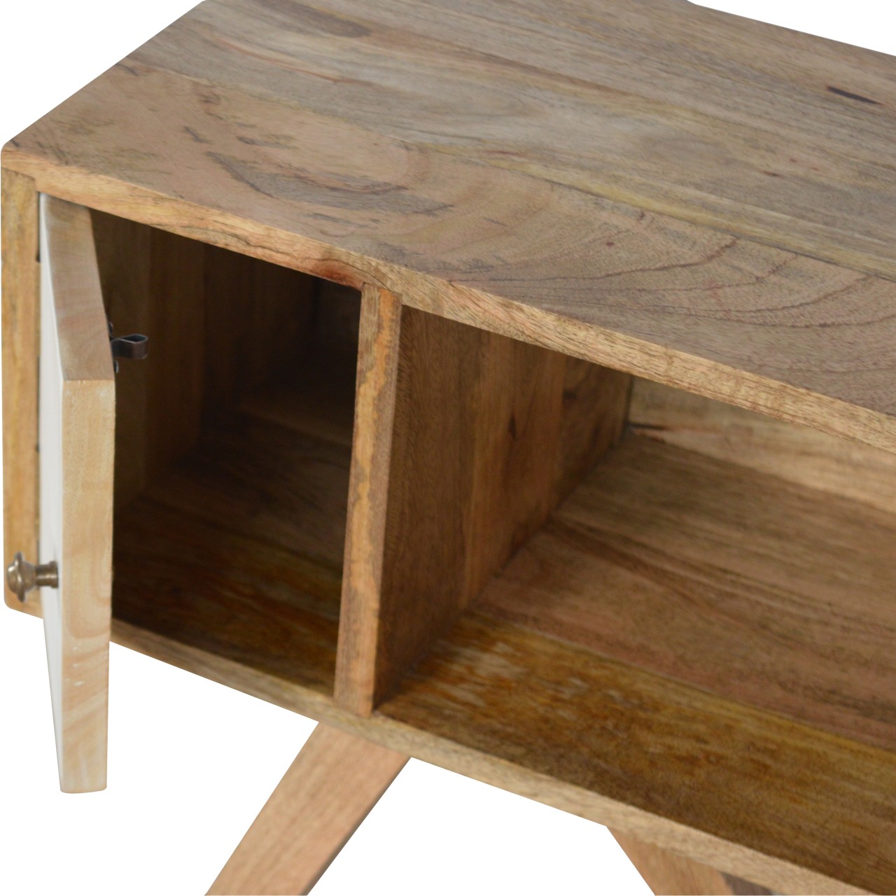 Artisan - Solid Wood Tripod Nightstand in Oak-Ish