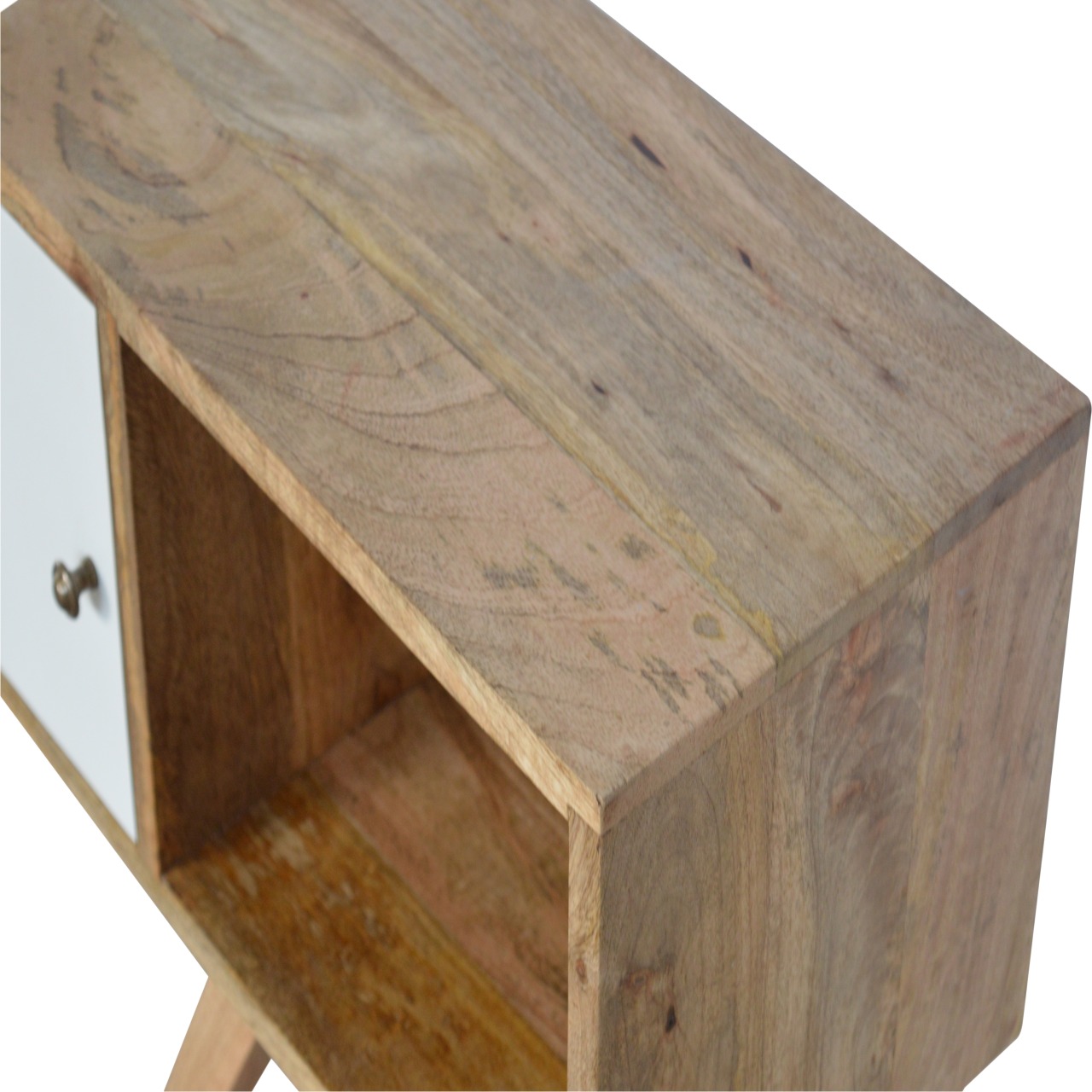 Artisan - Solid Wood Tripod Nightstand in Oak-Ish