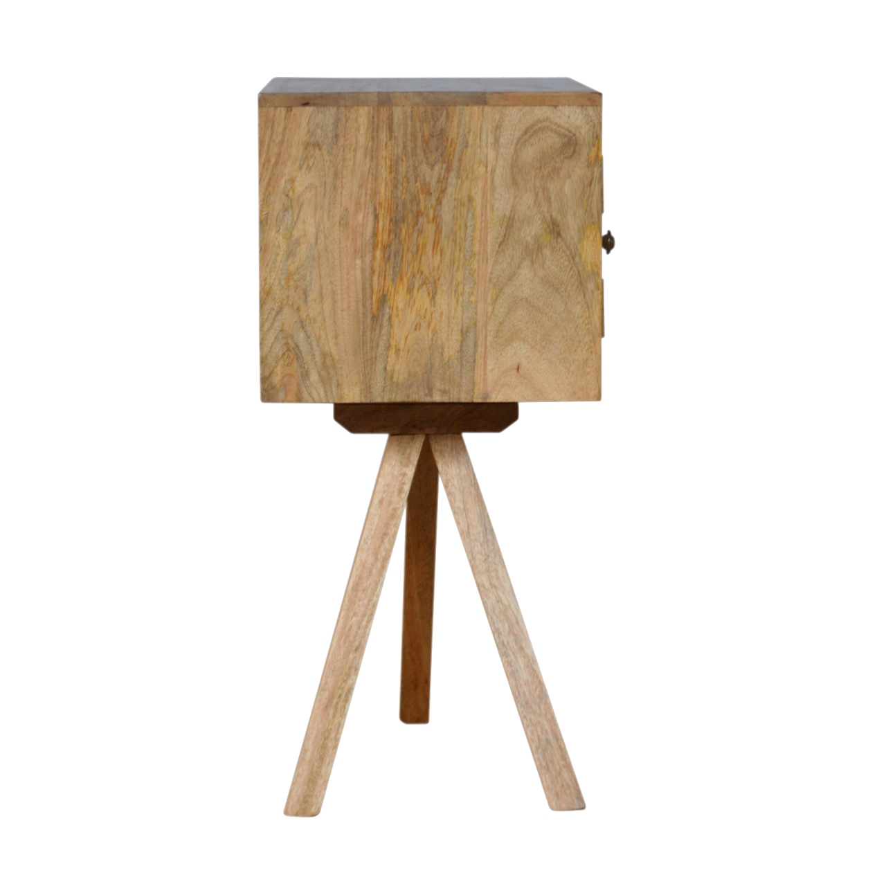 Artisan - Solid Wood Tripod Nightstand in Oak-Ish