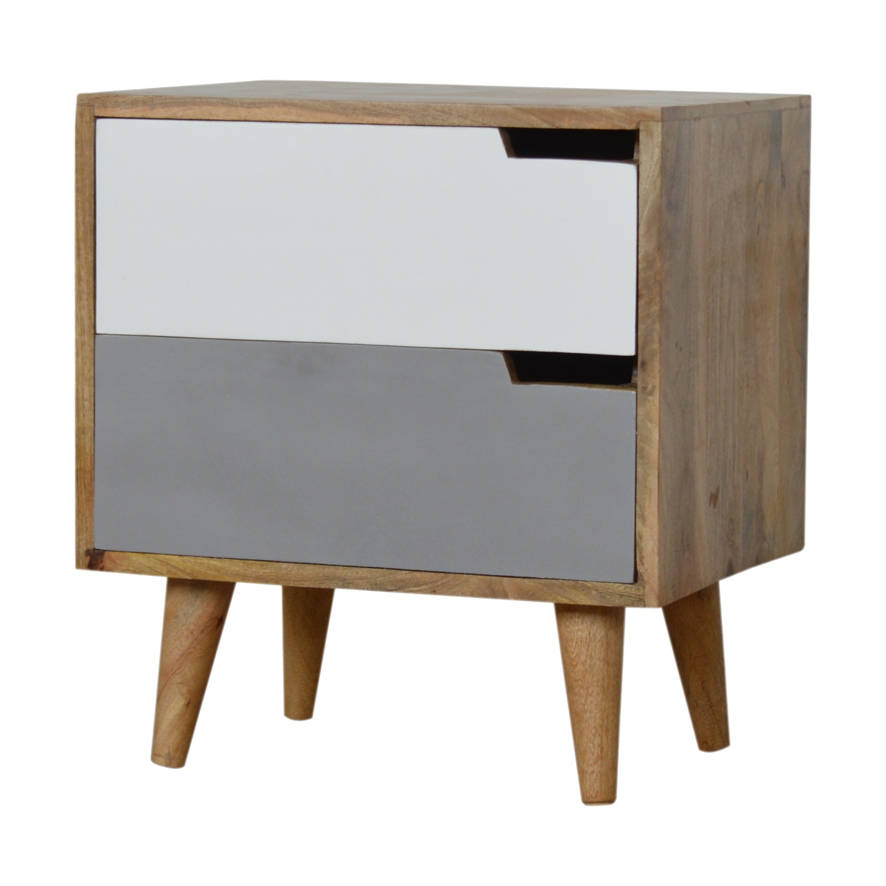 Artisan - Painted Cut-Out Nightstand in Gray