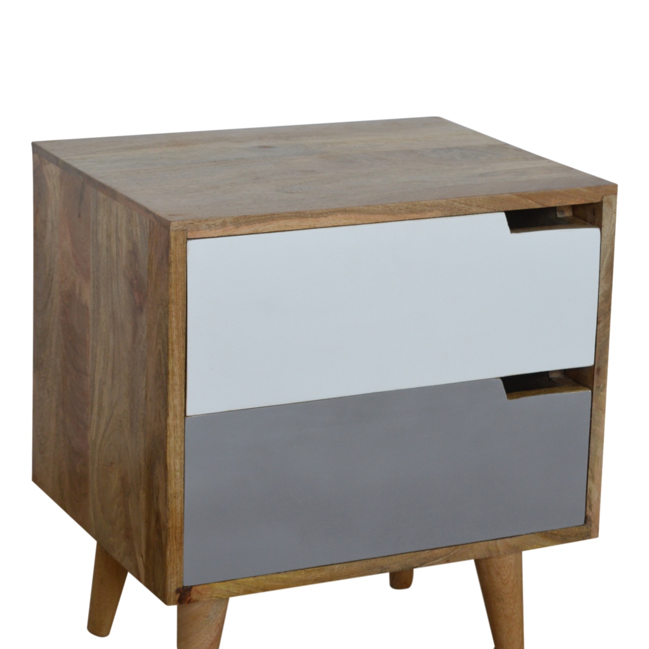 Artisan - Painted Cut-Out Nightstand in Gray