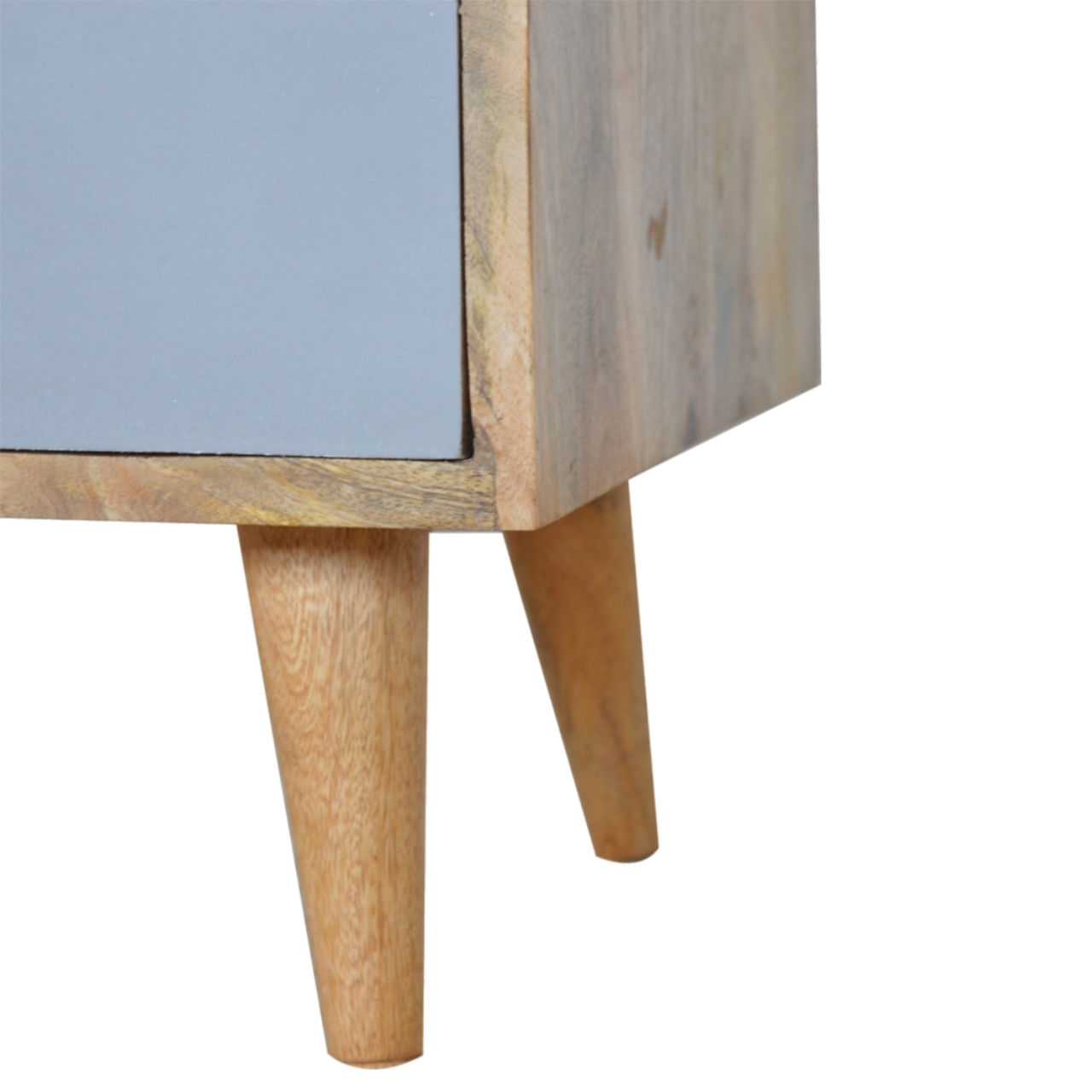 Artisan - Painted Cut-Out Nightstand in Gray