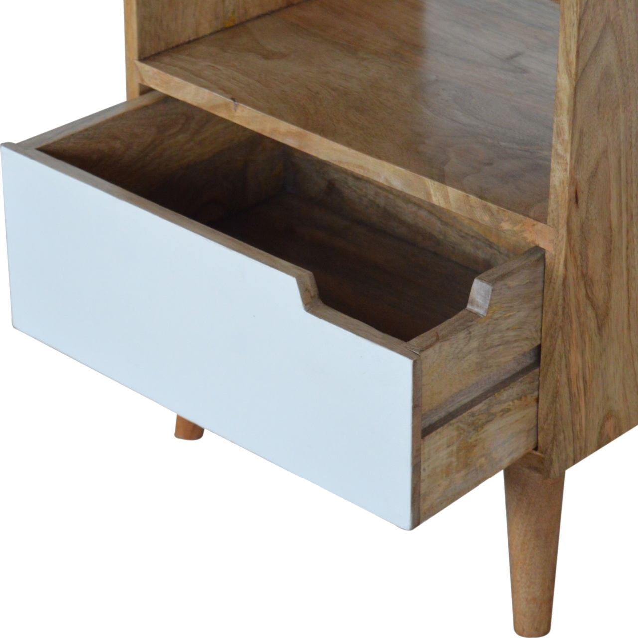 Artisan - Open Slot Painted Nightstand in White