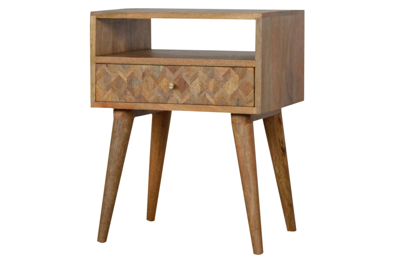 Artisan Assorted Open Slot Bedside - Oak-ish