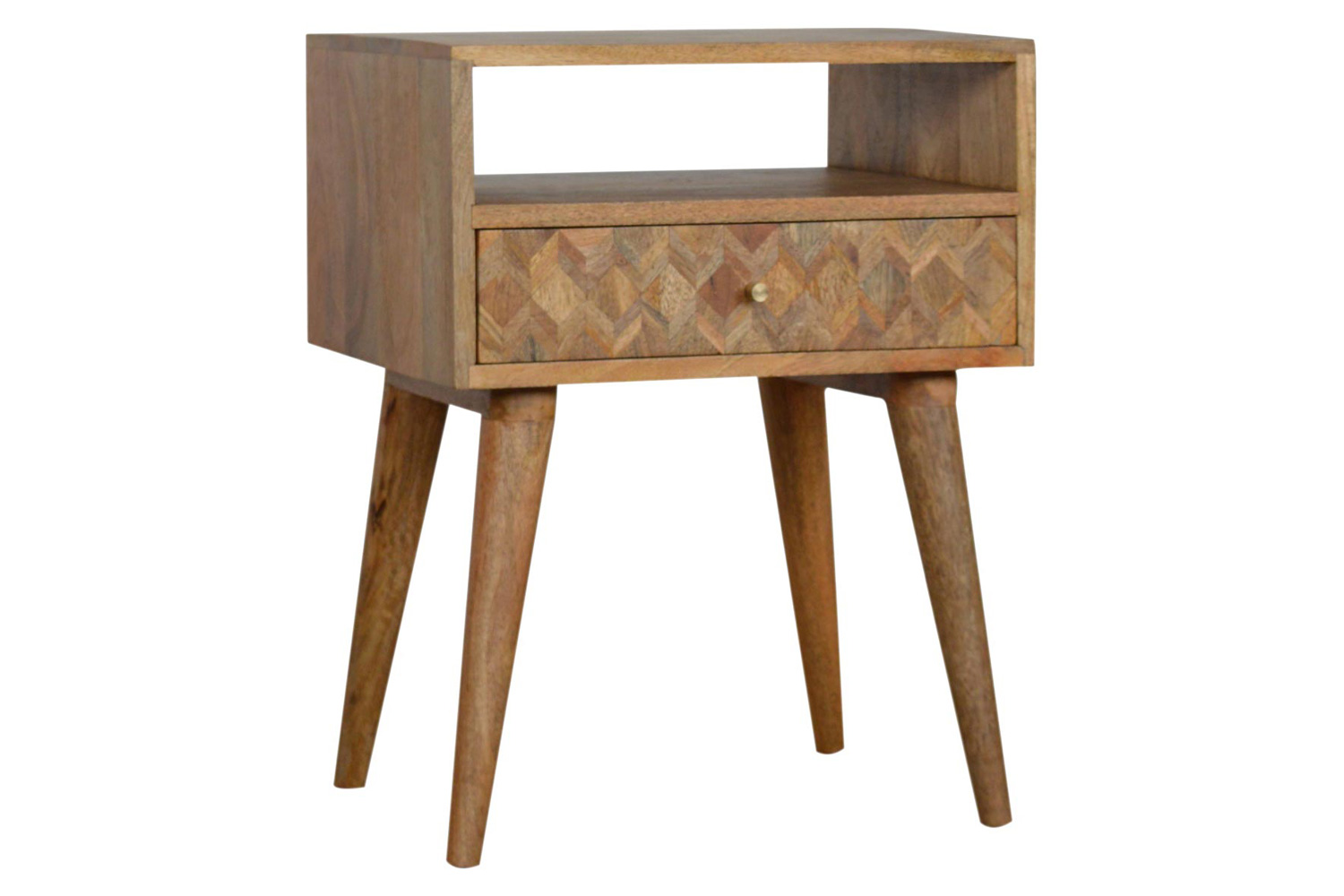 Artisan Assorted Open Slot Bedside - Oak-ish