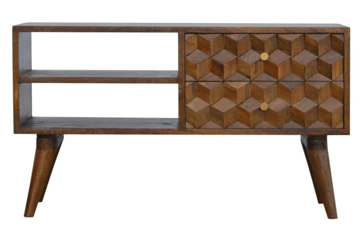 Artisan - Cube Carved Media Unit