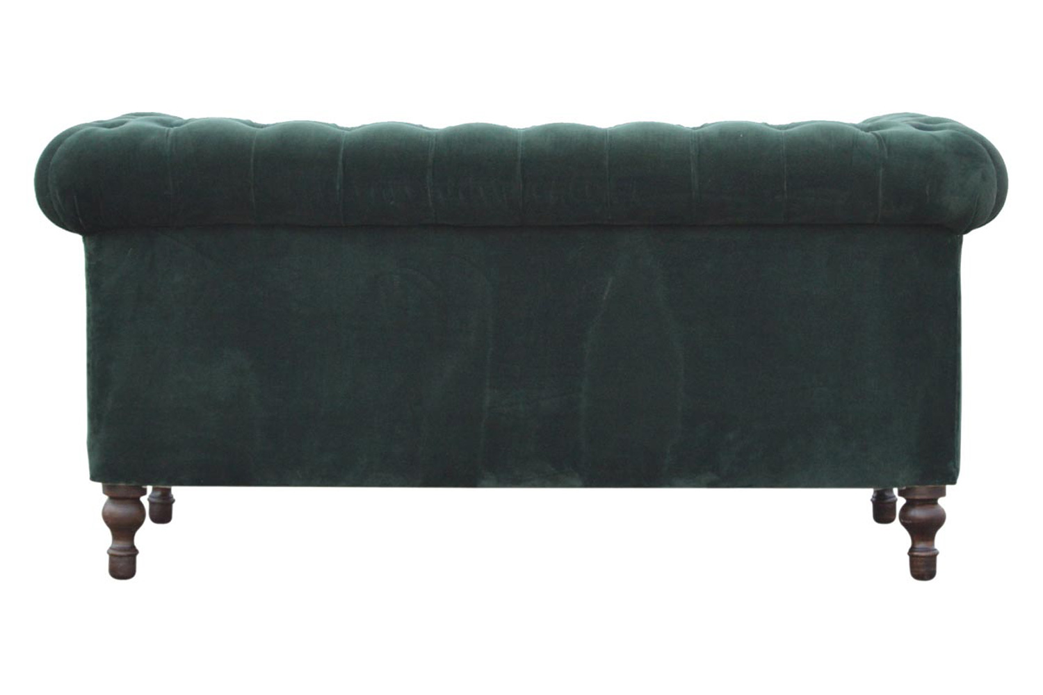 Artisan Chesterfield Sofa with 2 Seater - Emerald Green, Velvet