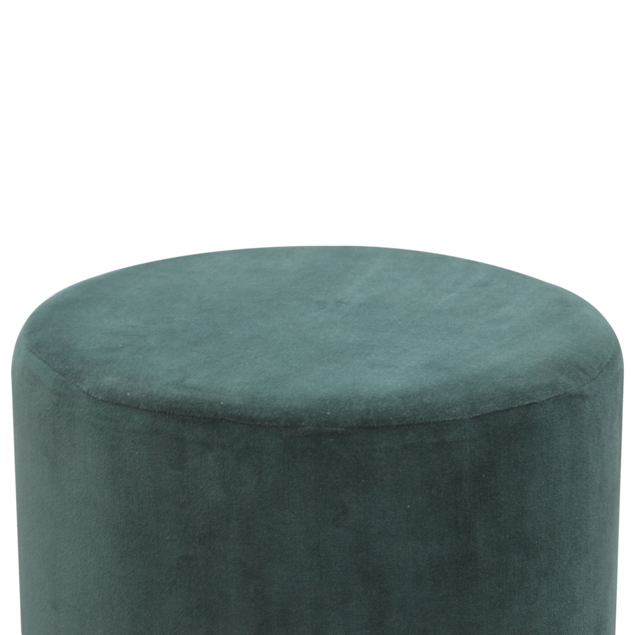 Artisan Large Footstool - Emerald Green, Velvet