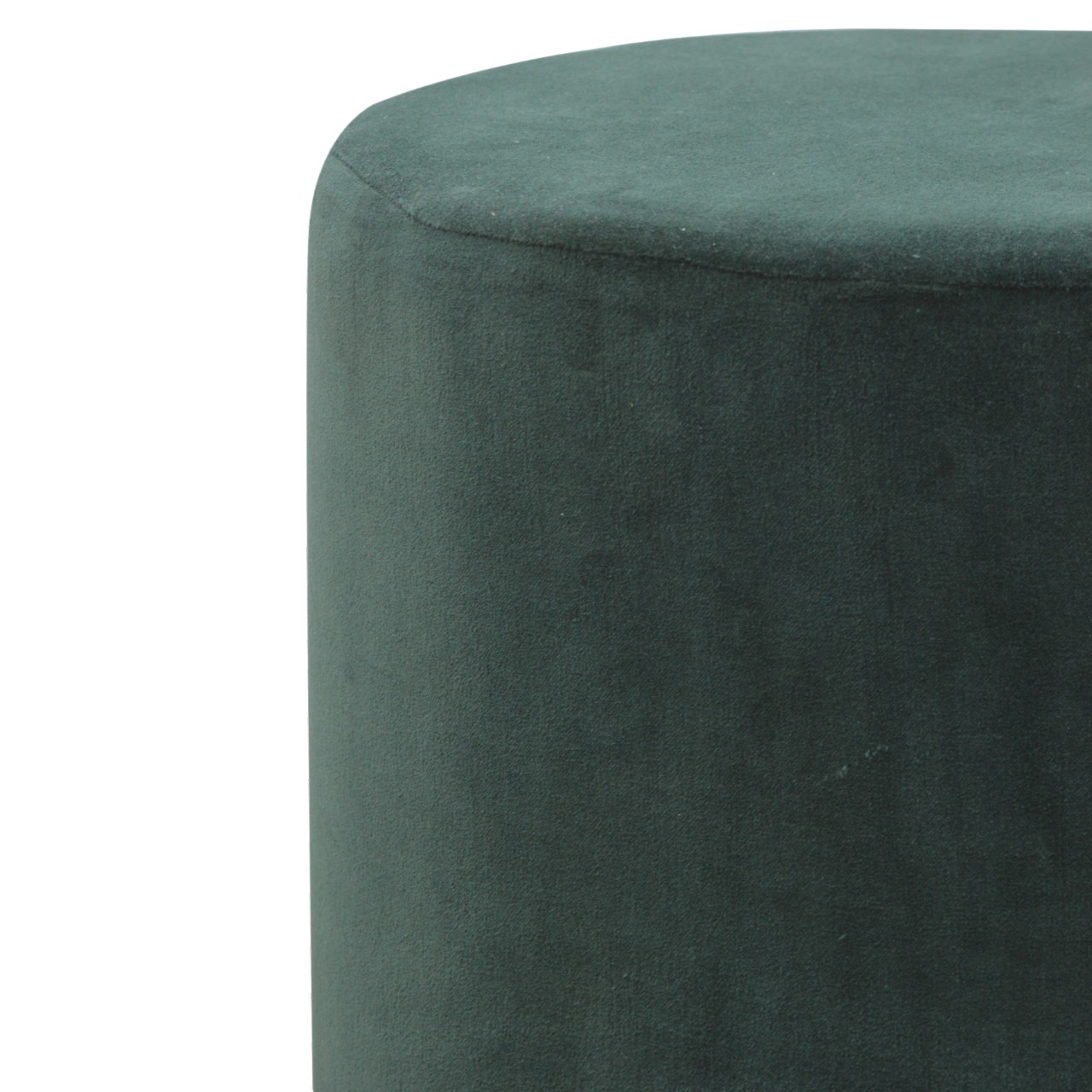 Artisan Large Footstool - Emerald Green, Velvet