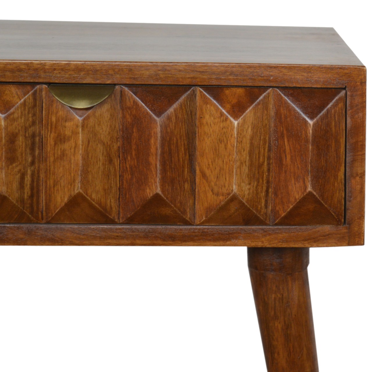 Artisan - Carved Nightstand in Chestnut