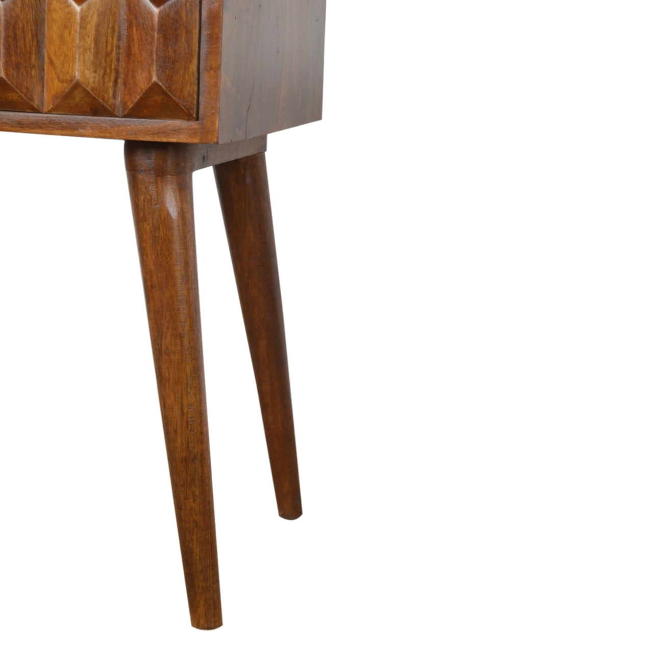 Artisan - Carved Nightstand in Chestnut