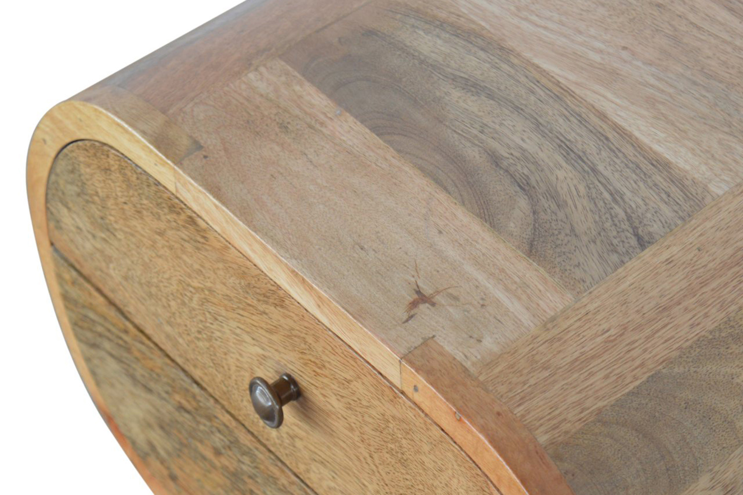 Artisan Circular Bedside - Oak-ish